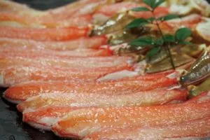 越前がにの刺身